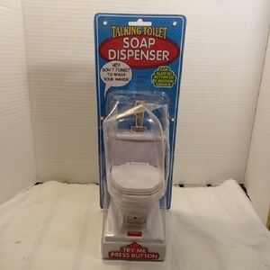 Talking Toilet Soap Dispenser - White